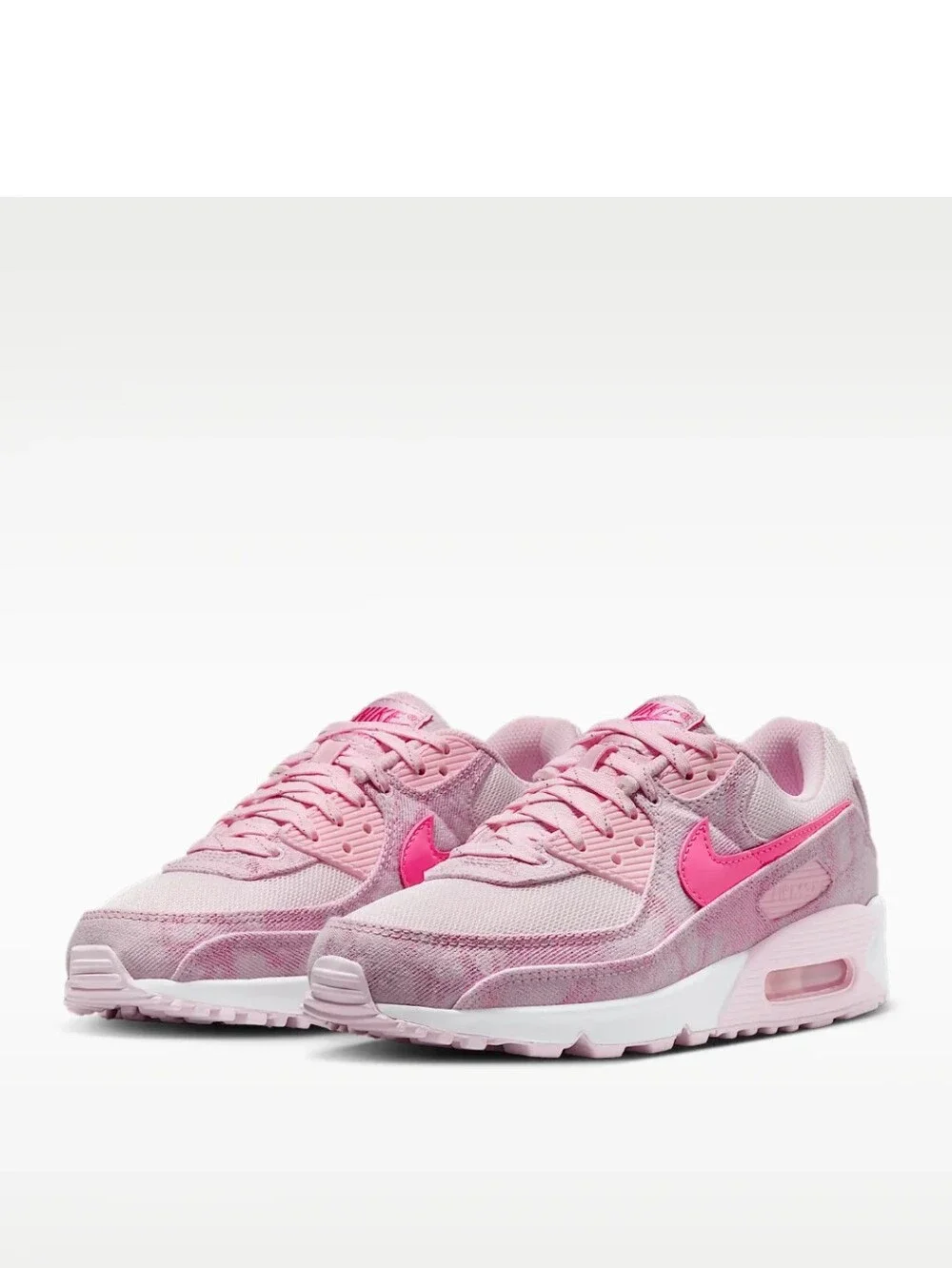 Swarovski Nike Air Max 90 Women's Pink Shoes Customized With Crystals Sneakers